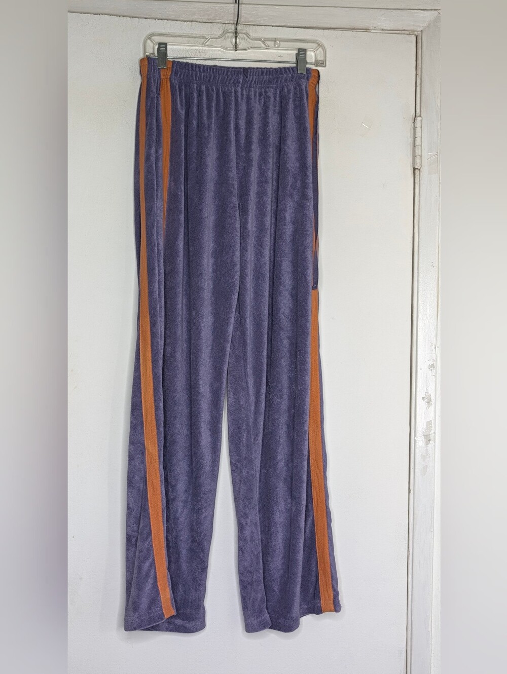La Boheme Viva Terry Pant in Grape/Orange NWT
